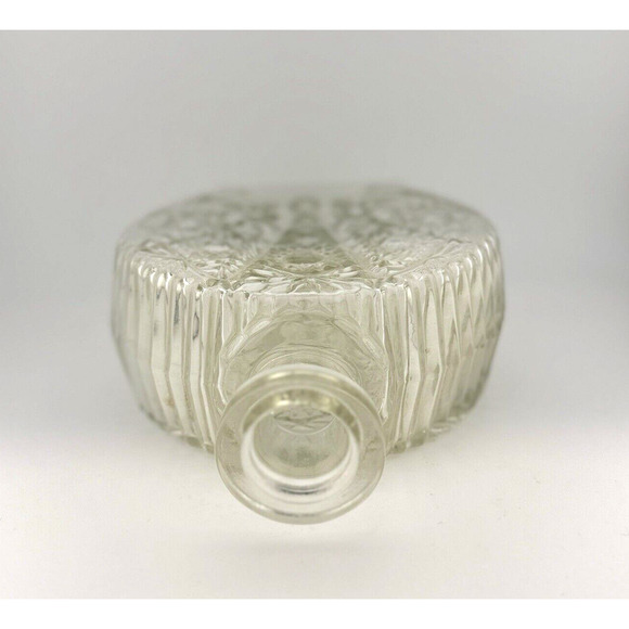 VTG Anchor Hocking 1960's Pressed Glass Wine Decanter R-575 Sunburst NO STOPPER - Picture 6 of 8